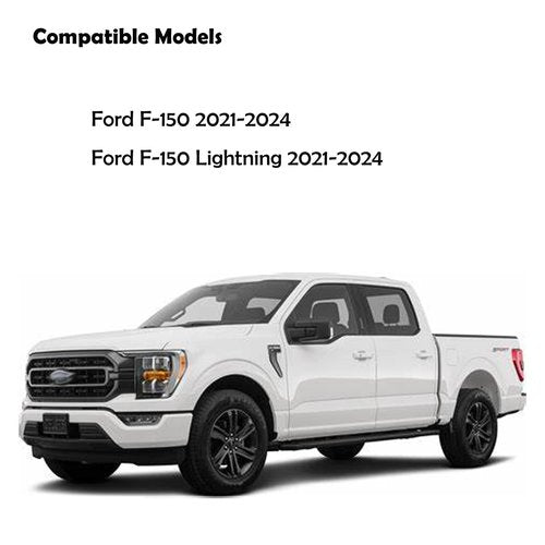 Center Console Safe Vault - KEREN Console Gun Safe Box Compatible with Ford F150 2021-2024, Electronic Number Lock