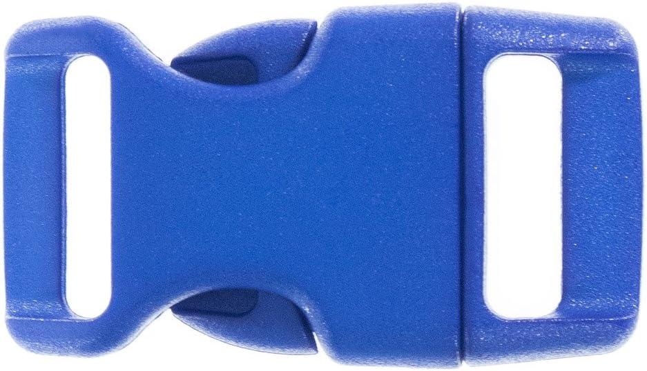 Paracord Planet 5/8 Inch Contoured Side Release Buckle (Black Cat, 10 Pack)