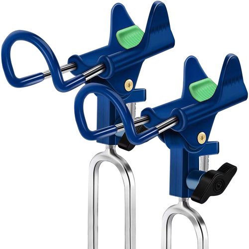 LBW Fishing Rod Holders for Bank - Fishing Pole Holders for Ground, Shore, Beach 360 Degree Adjustable Rod Holders 2 Pack