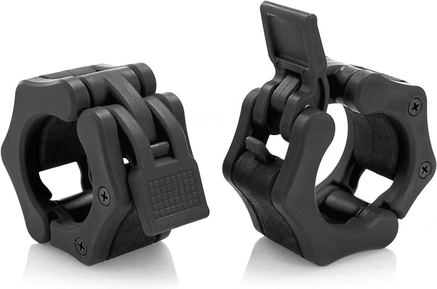 Olympic Barbell Collar 2 inch Quick Release Pair of Locking 2" Pro Weight Bar Plate Locks Clamp Clips for Workout Weightlifting Fitness Training