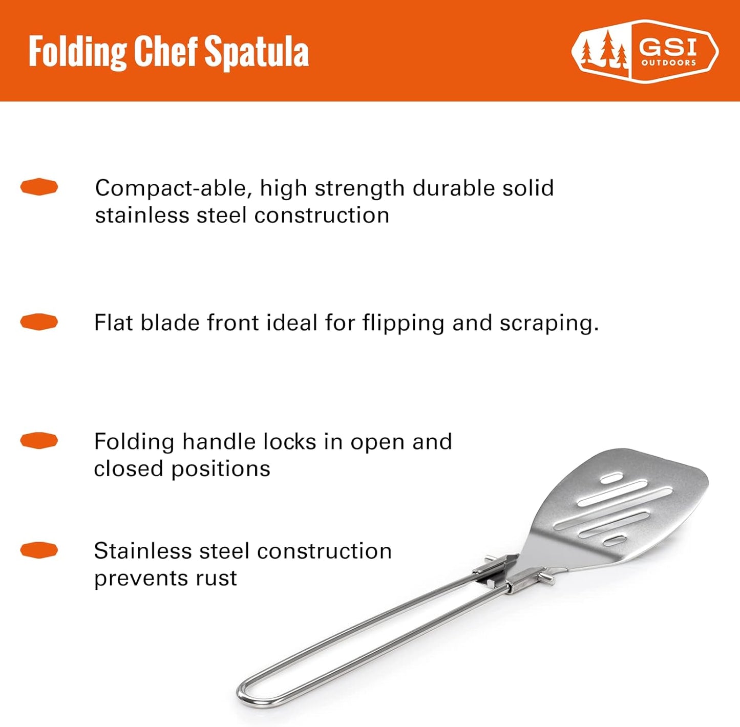 GSI Outdoors Folding Chef Spatula and Spoon
