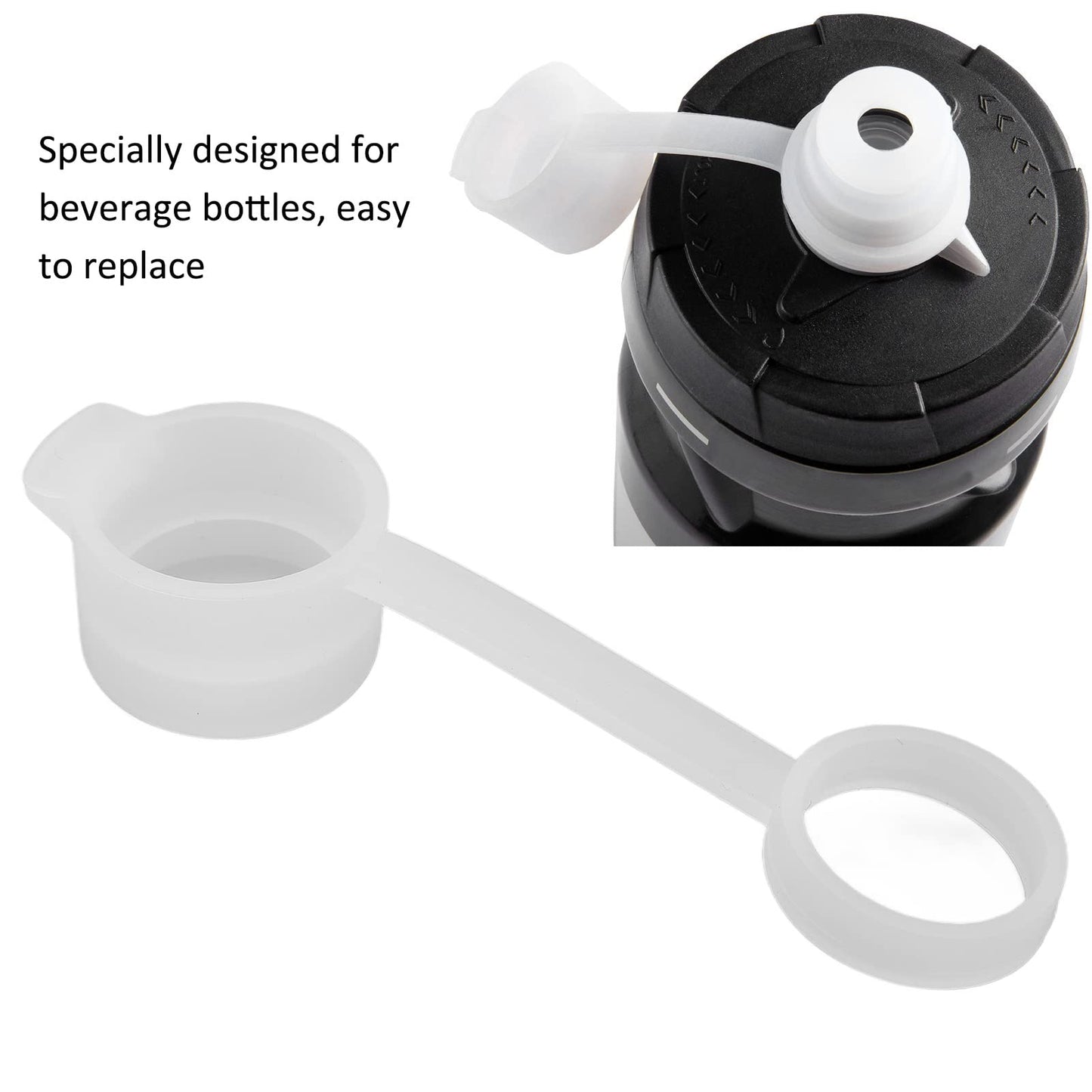 Kuuleyn Mud Caps for CamelBak Bottles,20mm / 0.8in Silicone Cap Top,Reusable Replacement Caps Water Bottle Accessories mud caps Lead-Free Silicone Cap Top for All Peak Fitness Bottles