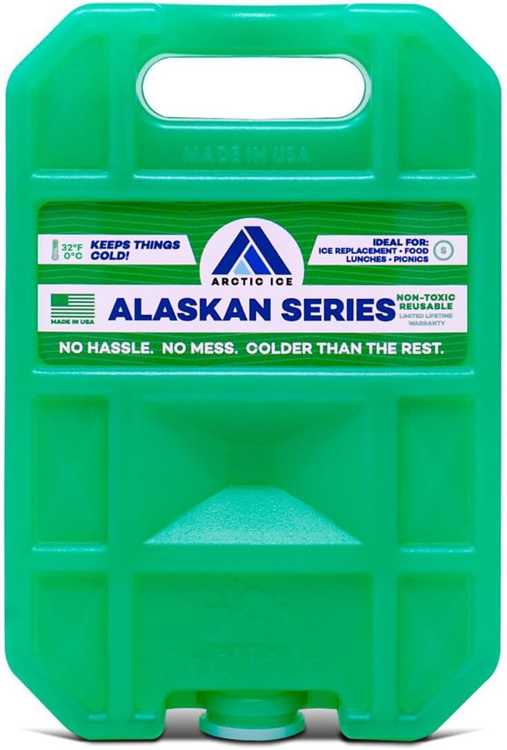 Arctic Ice Alaskan Series Long Lasting Reusable Ice Pack - Freezes at 32° Fahrenheit - Keeps Food & Drinks Cool Without The Risk of Freezing
