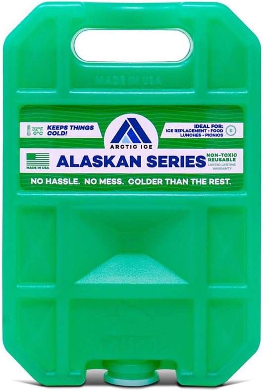 Arctic Ice Alaskan Series Long Lasting Reusable Ice Pack - Freezes at 32° Fahrenheit - Keeps Food & Drinks Cool Without The Risk of Freezing