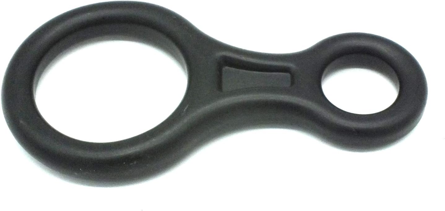 35 kN Fall Rescue Figure 8 Aluminum Descender Rigging Plate Heavy Duty Belay Device (Silver)