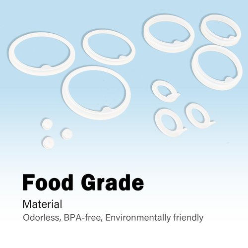 Roliabtol 3 Sets Water Bottle Gasket Replacement for Thermoflask 18/24/32/40/64oz Insulated Stainless Steel Water Bottle Lid Water Bottle Ring Seal O Ring Seals Compatible with ThermoFlask-12 Total