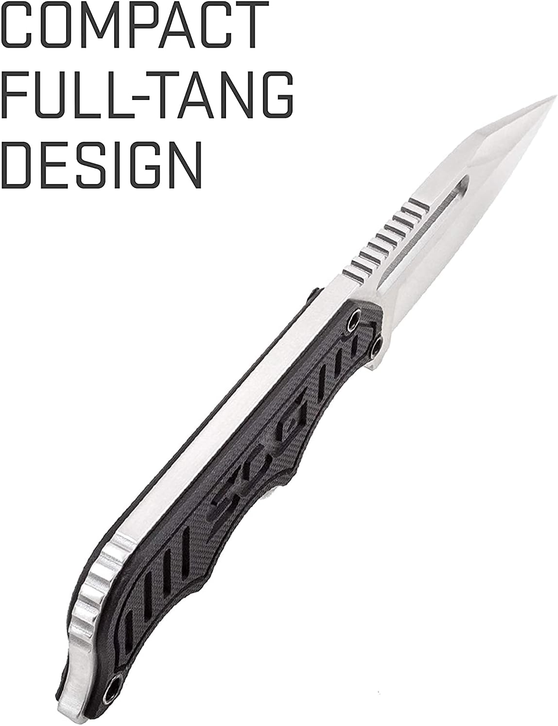 SOG Small Fixed Blade Knife - Instinct Boot Knife, EDC Knife, Neck Knife, 2.3 Inch Full Tang Blade w/ Knife Sheath and Clip, 4in. x 1in. x 8.5in. (NB1012-CP) , Black