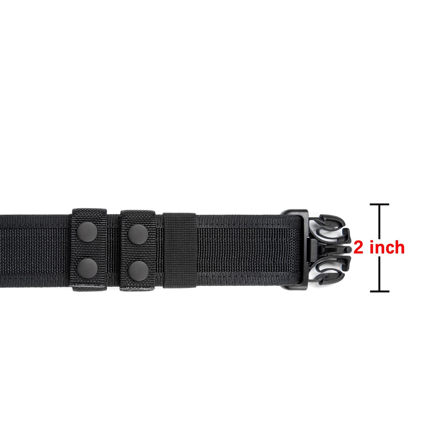 LUITON Tactical Belt for Men Duty Belt 2" Rigger Molle Belt Military Style Belt Police Combat Battle Belt Security Duty Belts with 4 Belt Keepers (40"-47") XL