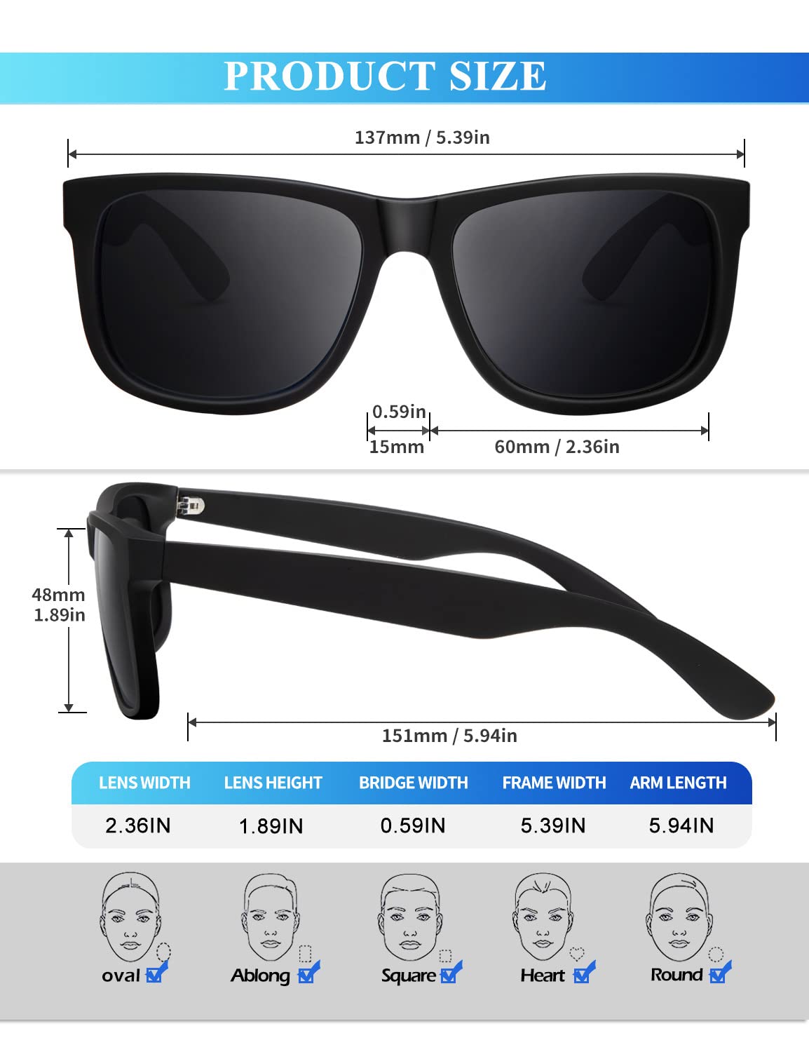 KALIYADI Matte Black Sunglasses