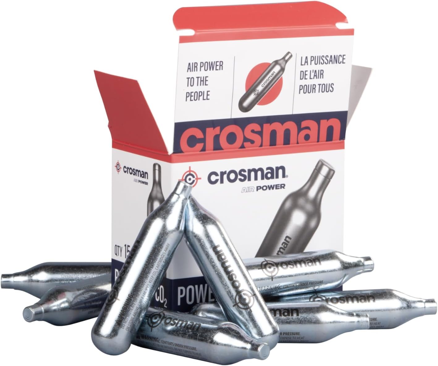 Crosman 15-Count CO2 Cartridges For Air Rifles And Air Pistols