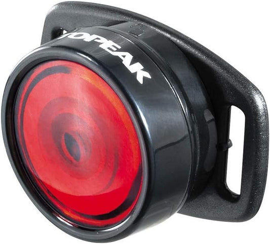 Topeak Tail Lux Helmet Light - Compact Black Safety Light for Cyclists