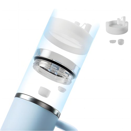 Straw Covers Cap Topper for Stanley Cup H2.0 40oz Tumbler Accessories Including Lid Cover Spill Stopper Leak Stopper Silicone 3 Pcs