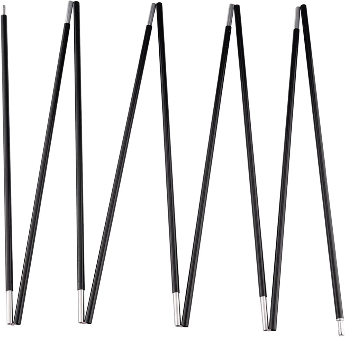 Aluminum Tent Poles Replacement, Fits Both Female and Male Ends, Lightweight Tent Pole Repair Kit, 7001 Aluminum Alloy T6 Heated