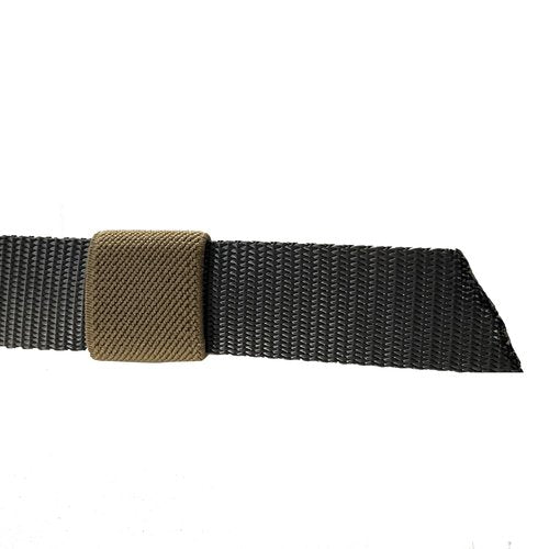 XTACER 16PCS Elastic Belt Retainer, Ring Loop Keeper (Khaki, Fits 1 inch (25mm) webbing)