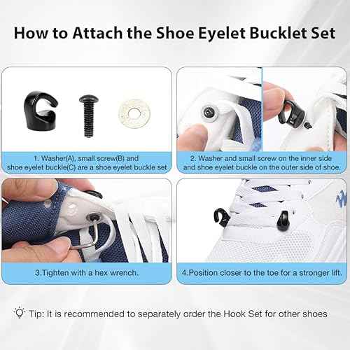 Supplemental Accessory: Eyelet Hook Kit AFO Drop Brace (Accessory Only, Brace Not Included)
