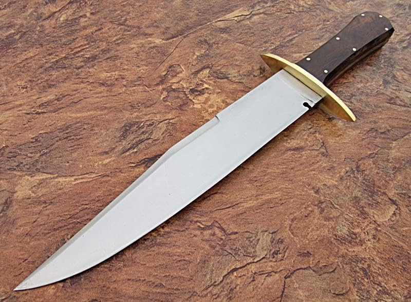 Custom Handmade D2 Steel 15.00 Inches Hunting Knife - Beautiful Rose Wood Handle (REG -1118)