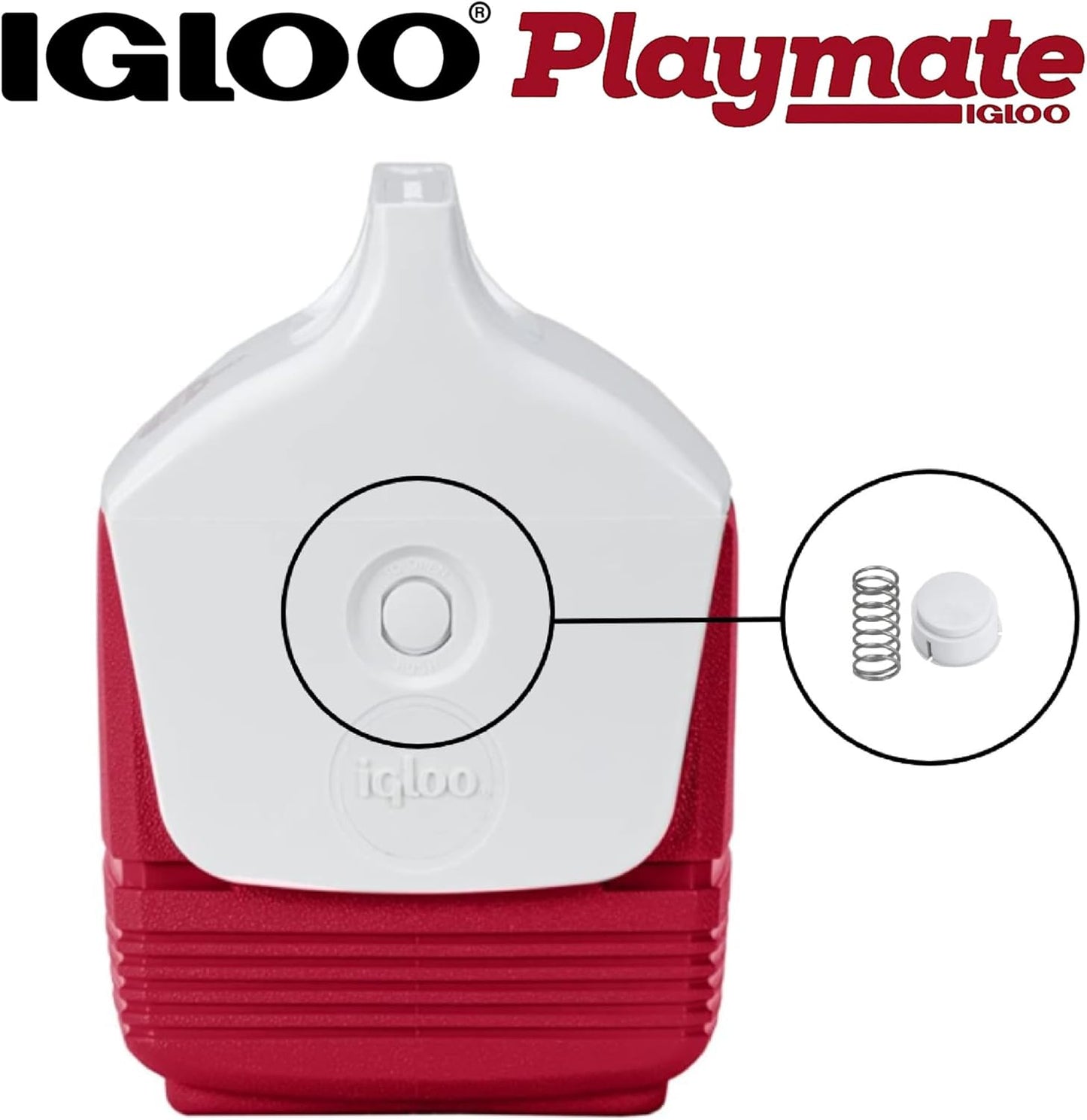 Igloo Playmate Cooler Replacement Button and Spring