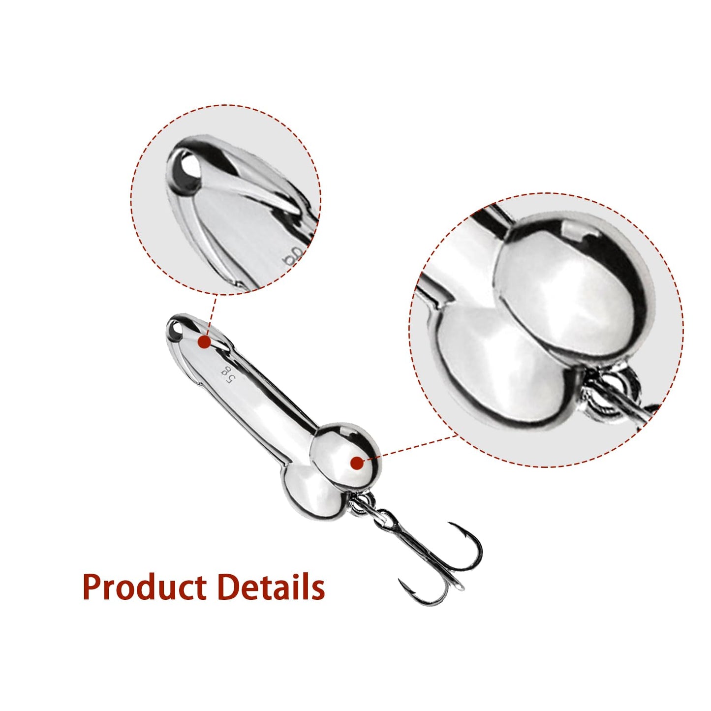 4Pcs Funny Fishing Lures,Special Shaped Hard Metal Sequin Fishing Jigs Baits,Top Water Bass Fishing Lures,Spinner Baits for Bass Fishing Gear,Fishing Hook Gift for Fishing Lovers