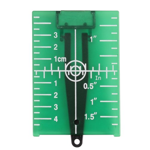 Laser Targets, Magnetic Floor Laser Targets Plate, Laser Card with Stand for Lasers Line Targets, Laser Levels Hunting Shooting Targets Accessories(Green)