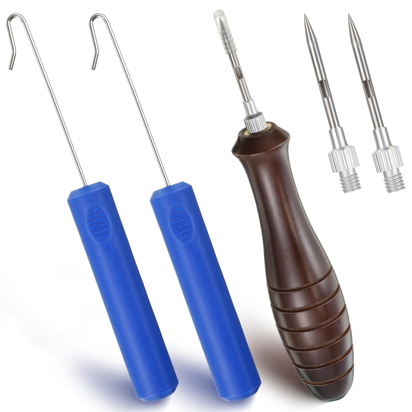 Feekoon Fish Venting Tool, Venting Kit for Deep Sea Fish with Hook Remover and Stainless Steel Needle, Fishing Tackle for Saltwater Fishing Release and Return(5 Pcs)