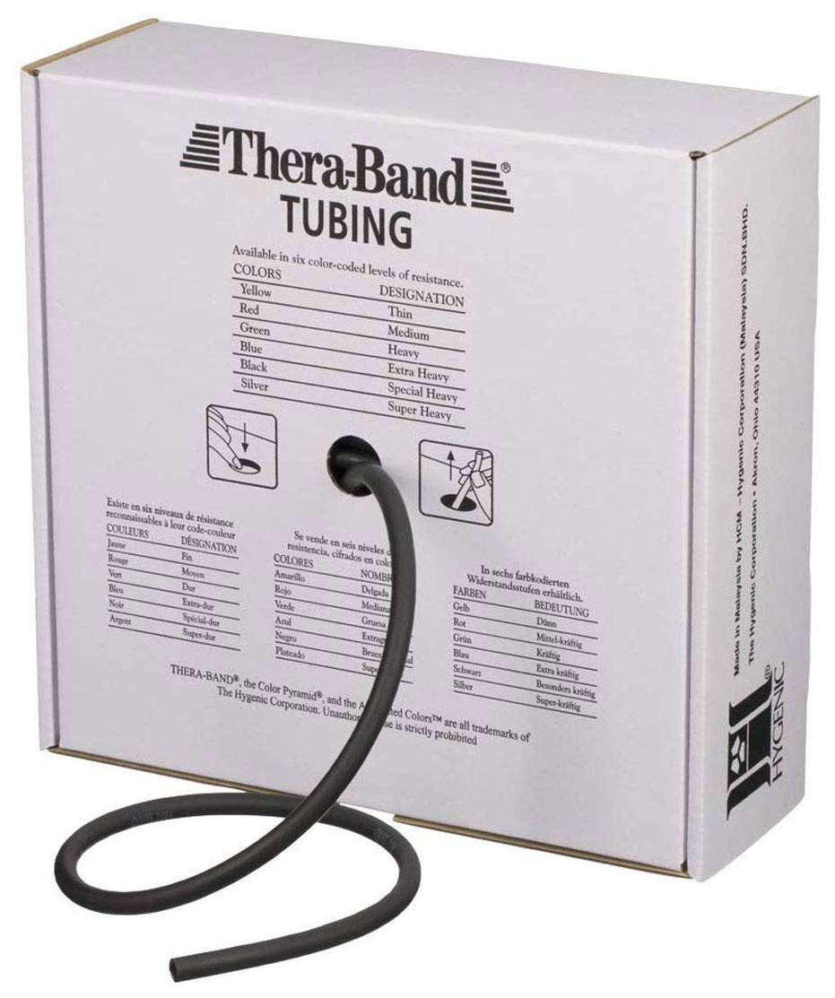 THERABAND Latex Resistance Tubing, Green, Heavy, Level 3, 100 ft Roll, Professional Grade Resistance Band for Exercise, Upper and Lower Body Workouts, Cut-to-Length, Color-Coded Levels