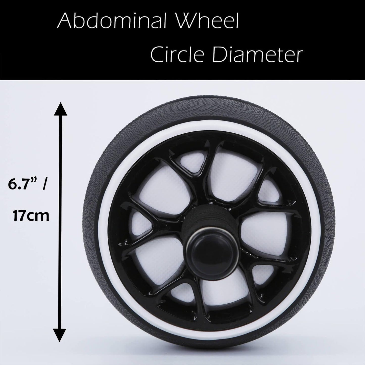 A.F.N.A.L AB Wheel Roller, Exercise Abdominal Wheel Fitness for Gym & Home, Work-out Strength-Training Equipment with Knee Pad, 12"W