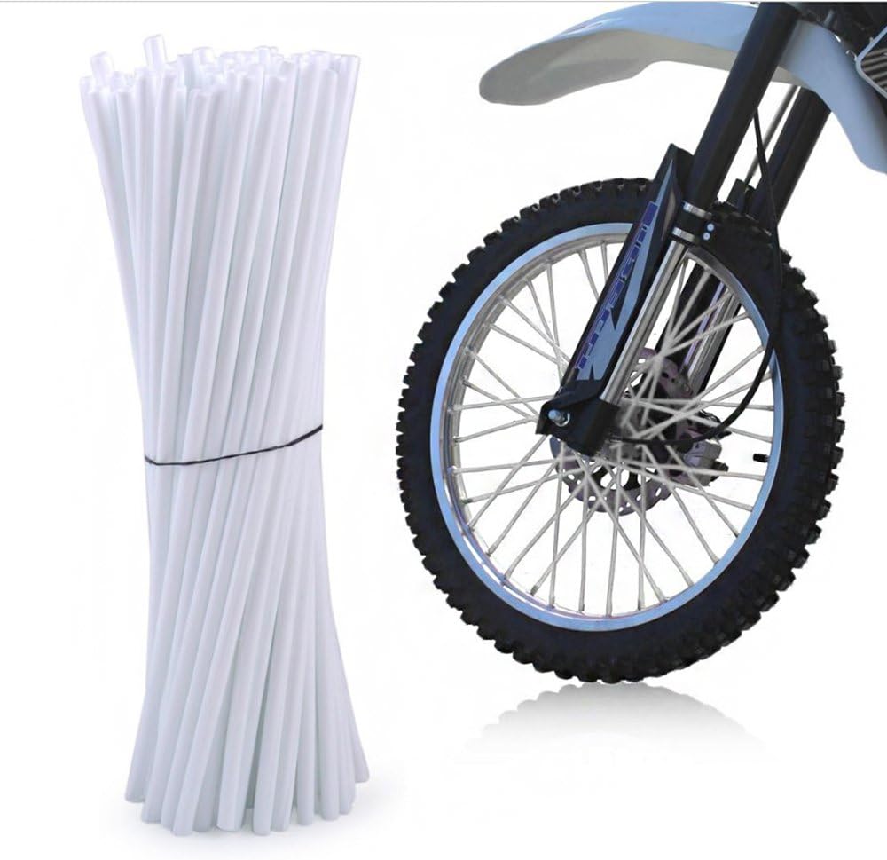 72Pcs Universal Spoke Skins Cover - Ovelur Wheel Spoke Wraps Skins Pipe Trim Decoration Protector For Motorcycle Dirt Bike Yamaha Harley Suzuki(Pink)