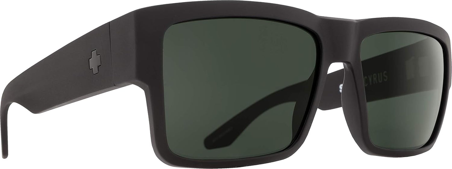 SPY Optic Cyrus, Square Sunglasses, Color and Contrast Enhancing Lenses