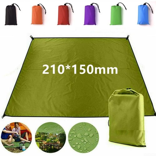 Outside Camping Rain Tarp, Waterproof Portable Tarp Shelter Rain Tarp Sun Shade Shelter for Outdoor Adventures(Medium Gray 140x200CM)