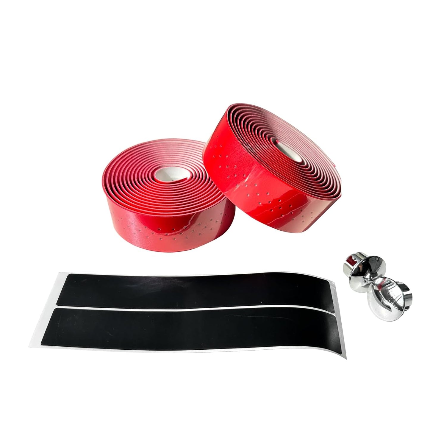 UPANBIKE Bike Handlebar Tape with Stomata Luxury Synthetic Leather Wraps for Road Bike Fixed Gear Bike (2pcs/Set)