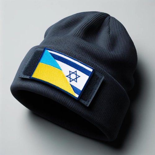 Bluyellow 2Pcs Ukraine Israel Flag Patch Set, Embroidered Hook and Loop Israeli Flag & Ukraine Patch, Tactical Patches for Military Backpack, Tactical Vest, Hat, Dog Vest, Sew on Option, 3x2 Inches