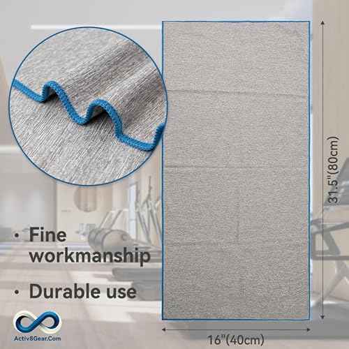 Quick Dry Gym Towel, Microfiber, Fast Drying, Odor-Free, Men & Women Workout Gear, Sweat, Working Out, Cleaning, Towels, 3-Pack