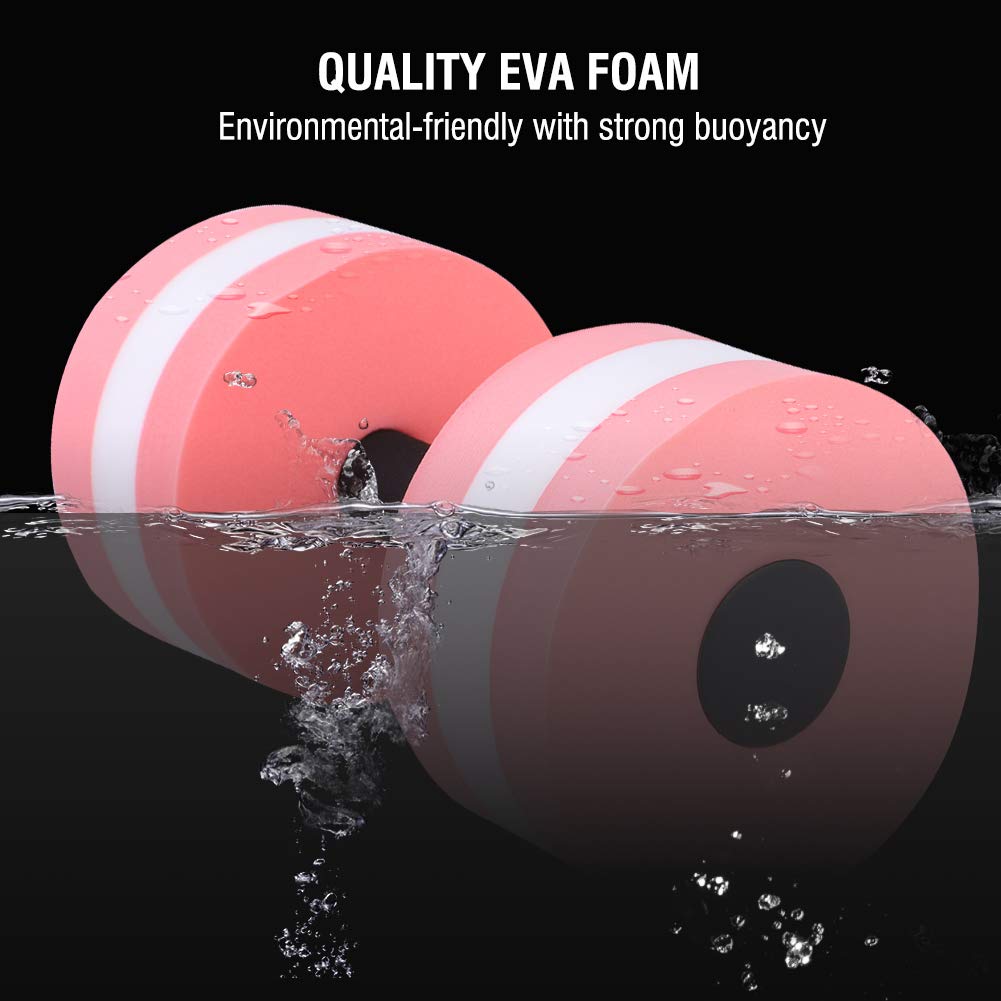 Generic Water Weights Dumbbells, Pool Exercise Equipment For Adults Water Float Bodybuilding Training 1 Pair Fitness Yoga Dumbbell Barbell (Pink), Genericbngas4tr2y-02