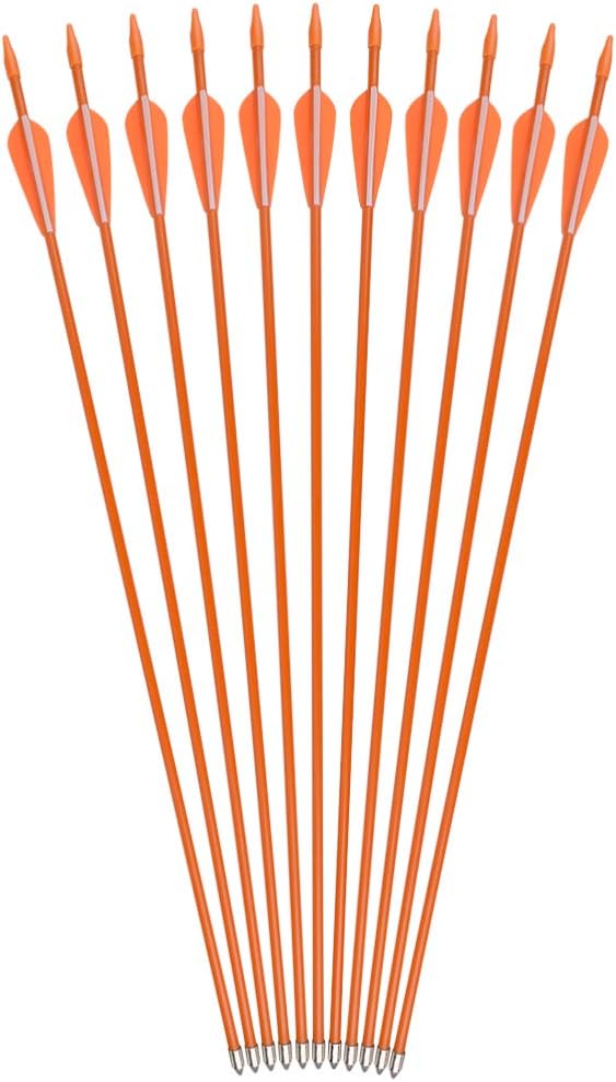 NIKA ARCHERY 24 26 28 30 Fiberglass Arrows for Youth Practise Recurvebow Compound Bow Shooting