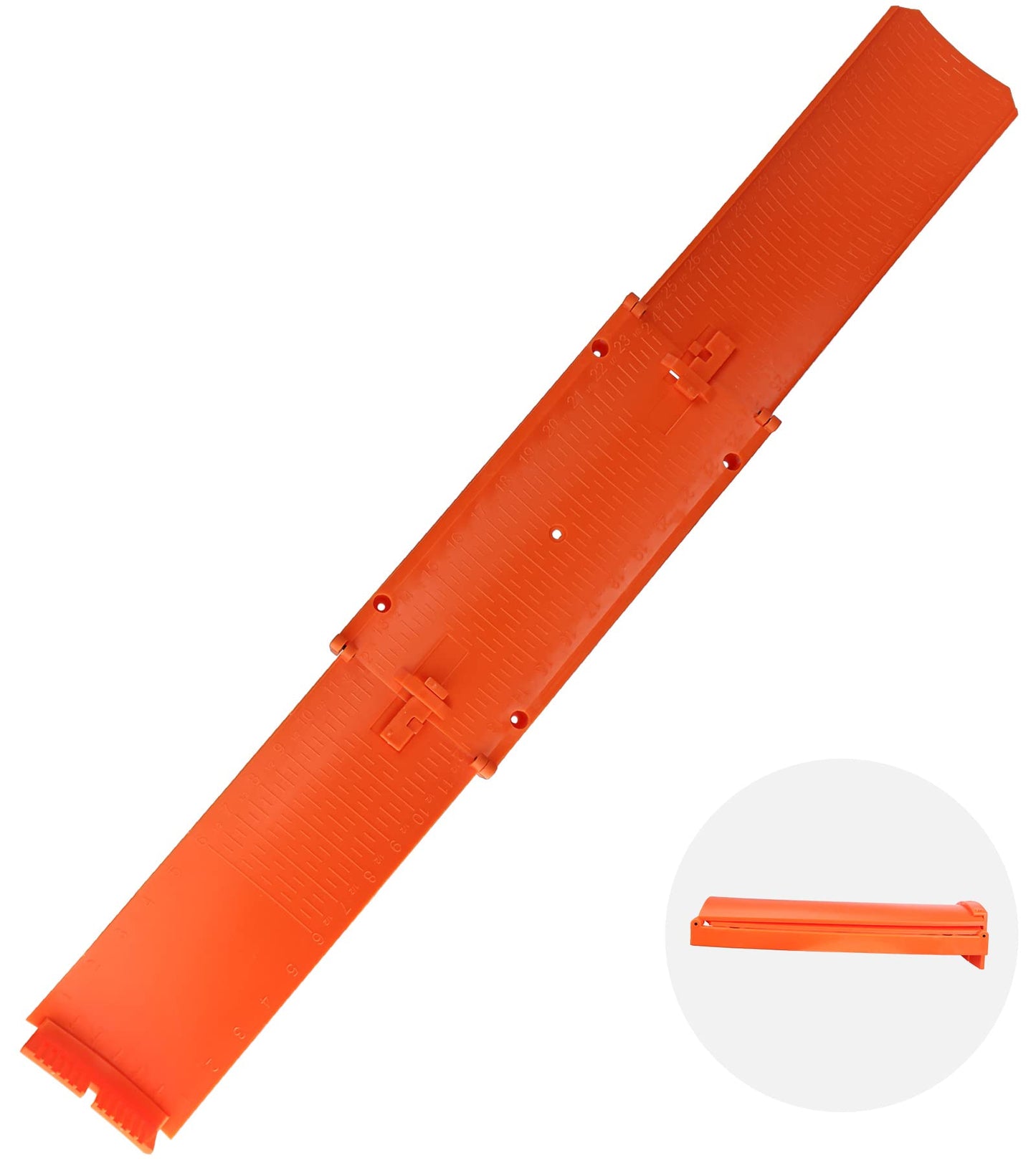 Haxrotin Fish Measuring Board Foldable, Compact Folding Fish Ruler for Boat, Unfolded 36 Inches Bump Board Fishing Ruler Folded to 12 Inches