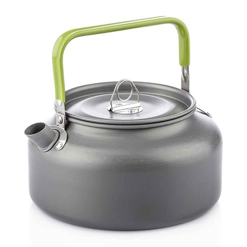 Lixada Camping Kettle 0.8L/1.2L/1.6L for Boiling Water, Coffee Pot Tea Kettle Aluminum Alloy Teapot with Silicon Handle Carry Bag for Hiking Outdoor Picnic