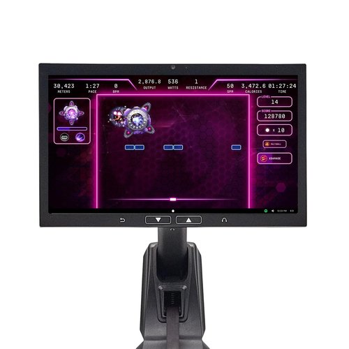 Aviron Strong Series Rower: 22" HD Touchscreen, Dual Air & Magnetic Resistance up to 100 lbs. Game-Based Workouts, Streaming, Compact Design