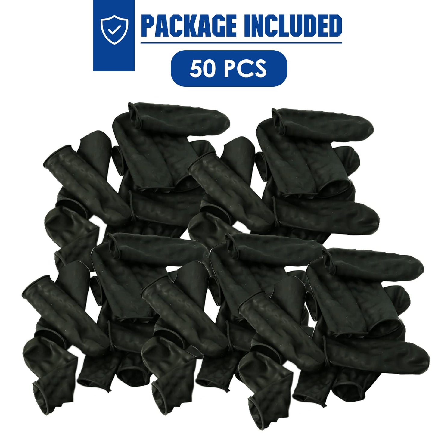 Aolamegs 50 Pack Rifle Muzzle Cover, Black Flexible Latex Rifle Barrel Cover, Perfect Gun Maintenance Accessories for Keeping Your Rifle Barrel Clean and Dry