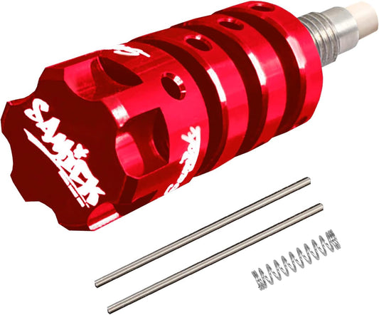 SAMICK SPORTS Archery Cushion Plunger for Recurve Bow - Aluminum Alloy Screw-in Shock Absorption Pressure Button with Adjustable Arrow Rest & Bow Stabilizer - Essential Bow Accessories