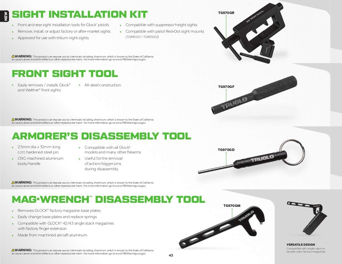 TRUGLO Glock Rear/FRNT SGT INSTL Tool