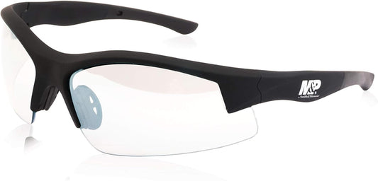 Smith & Wesson M&P Super Cobra Frame Shooting Glasses with No-Slip Rubber, Impact Resistance and Anti-Fog Lenses for Shooting, Working and Everyday Use