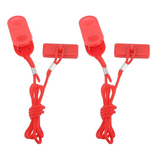 Treadmill Safety Key, Universal Treadmill Magnetic Locks Emergency Stop Switch Wire Clip for Home Gym
