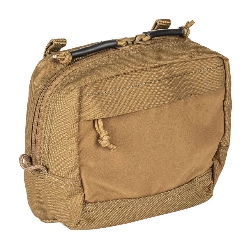 5.11 Tactical Unisex Flex Medium GP Pouch, Lightweight MOLLE Utility Bag, Front Zipper Pocket, Water-Resistant 500D Nylon, Kangaroo, Style 56427ABR