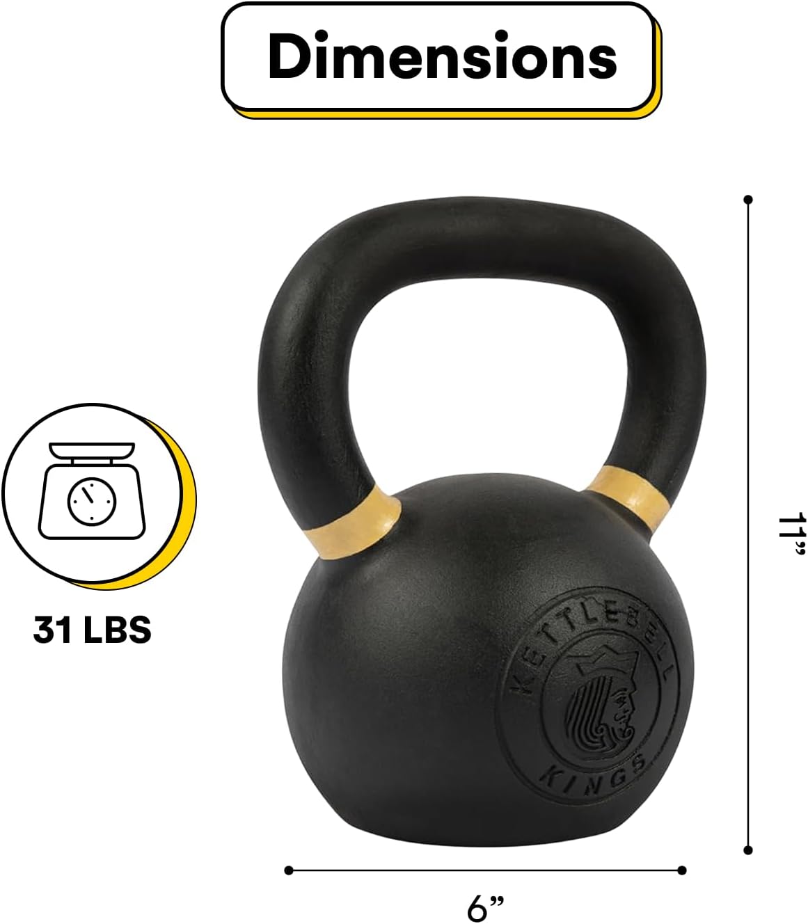 Powder Coated Kettlebells Set (9-97 lb) - Strength Training Weights for Home Gym