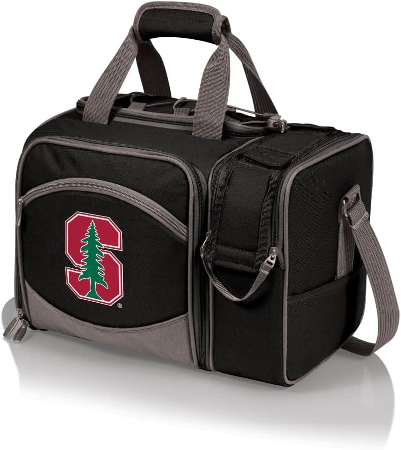 NCAA Malibu Cooler Picnic Basket - Insulated Tote with Complete Picnic Set