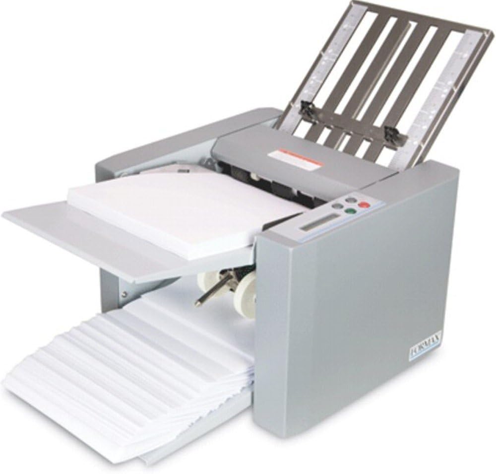 FORMAX FD 314 Desktop Office Folder, Up to 250 Sheets 20 Pound (75gsm) Hopper Capacity, Up to 7700 Sheets per Hour, LCD Control Panel with 3-Digit Resettable Counter