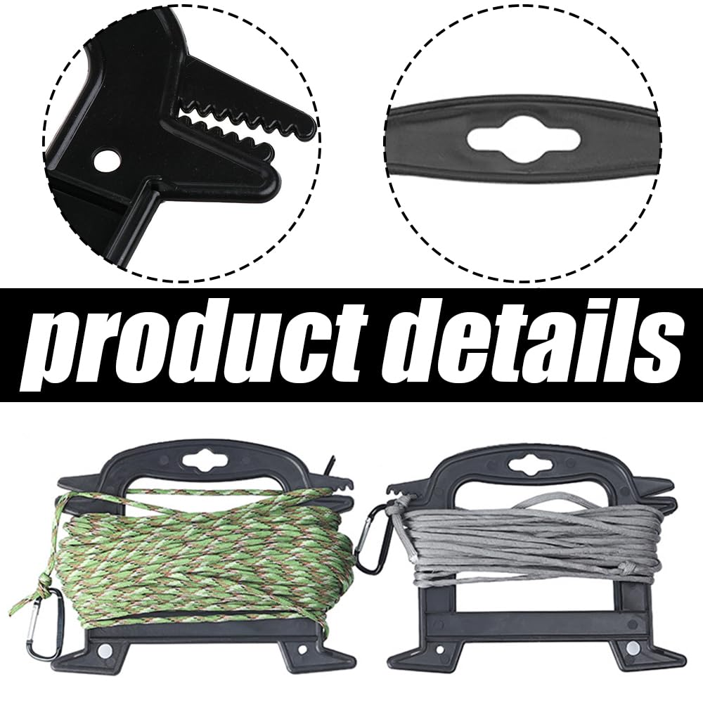 6 Pcs Line Winder, Rope Organizer, Cord Organizer, Parachute Line Reel, Outdoor Survival Tool Prevents Tangles Knots and Kinks