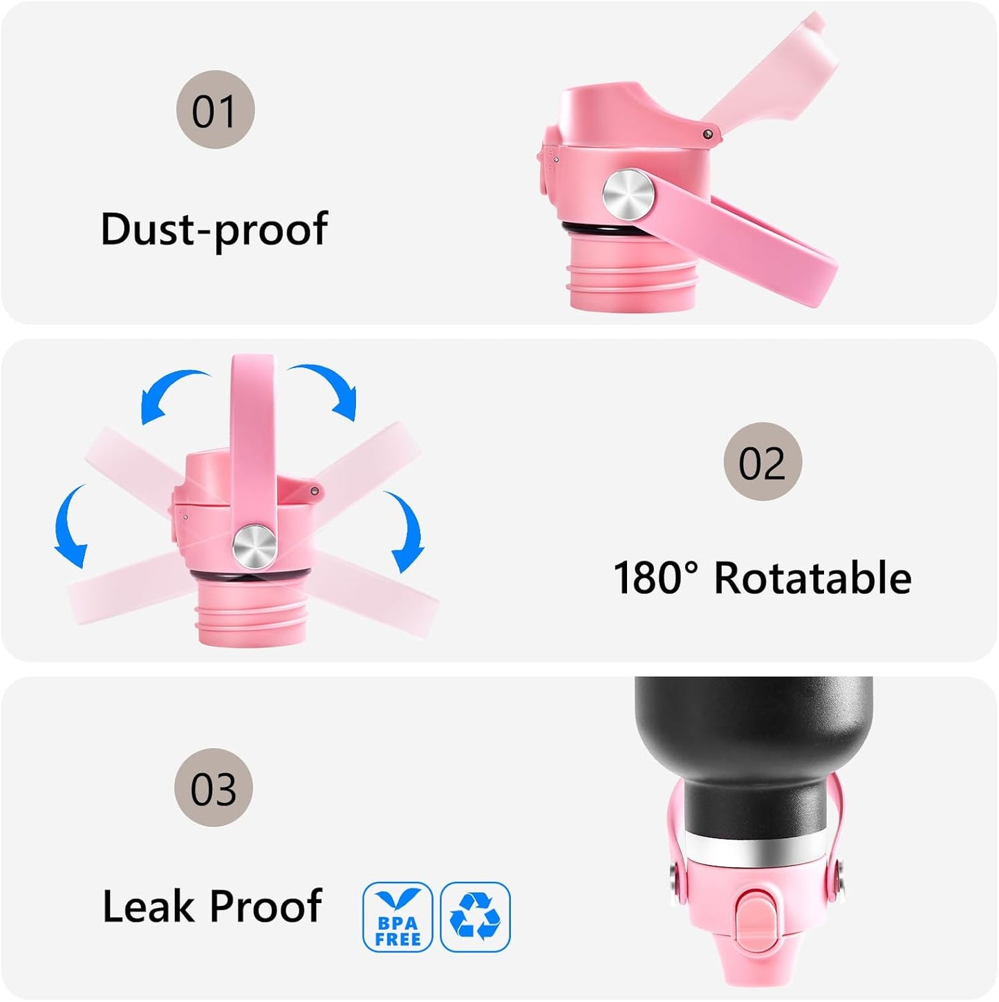 Hydro Flask Replacement Lid | BPA-Free Cap for Standard & Narrow Mouth Bottles