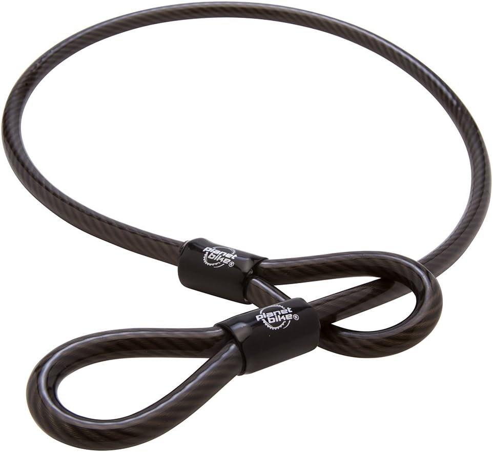 Planet Bike Double Ended 10mm x 84cm Steel Cable Lock