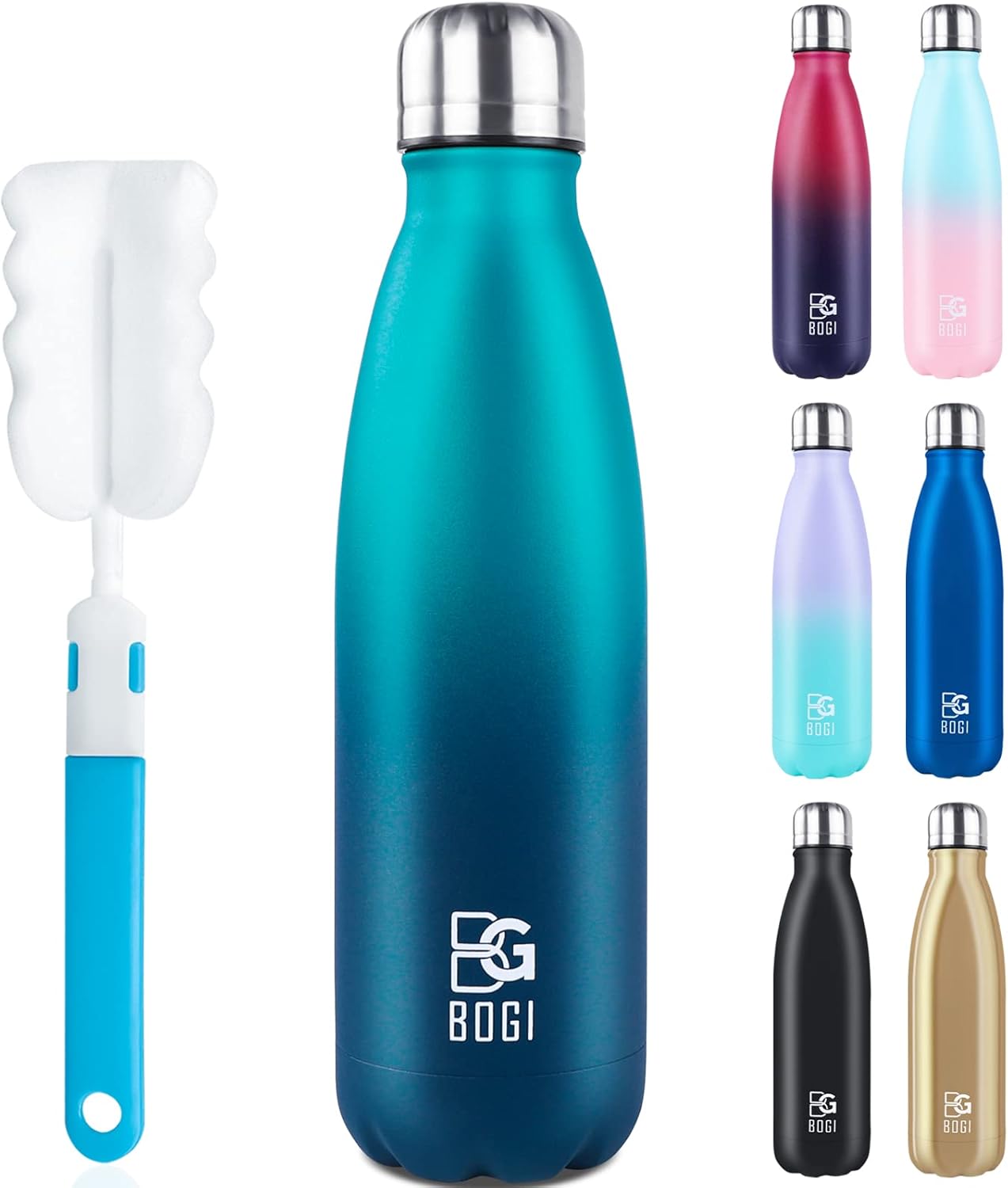 17oz Insulated Stainless Steel Water Bottle | Leak-Proof | Hot Pink for Outdoor Sports